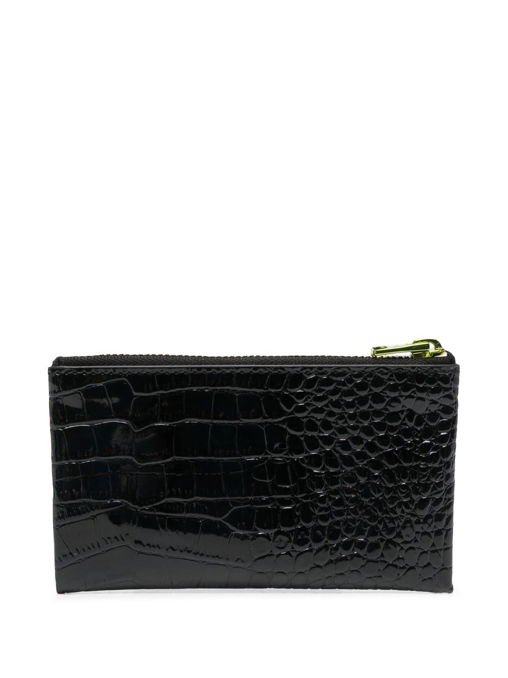 Shop Bimba Y Lola Crocodile-effect Zipped Wallet In Schwarz