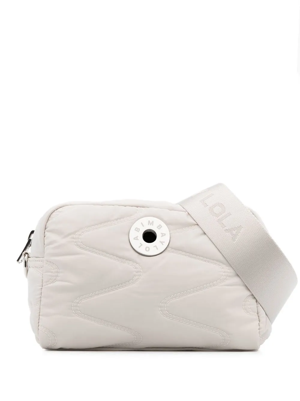 

Bimba y Lola bolsa crossbody con placa del logo - Neutro