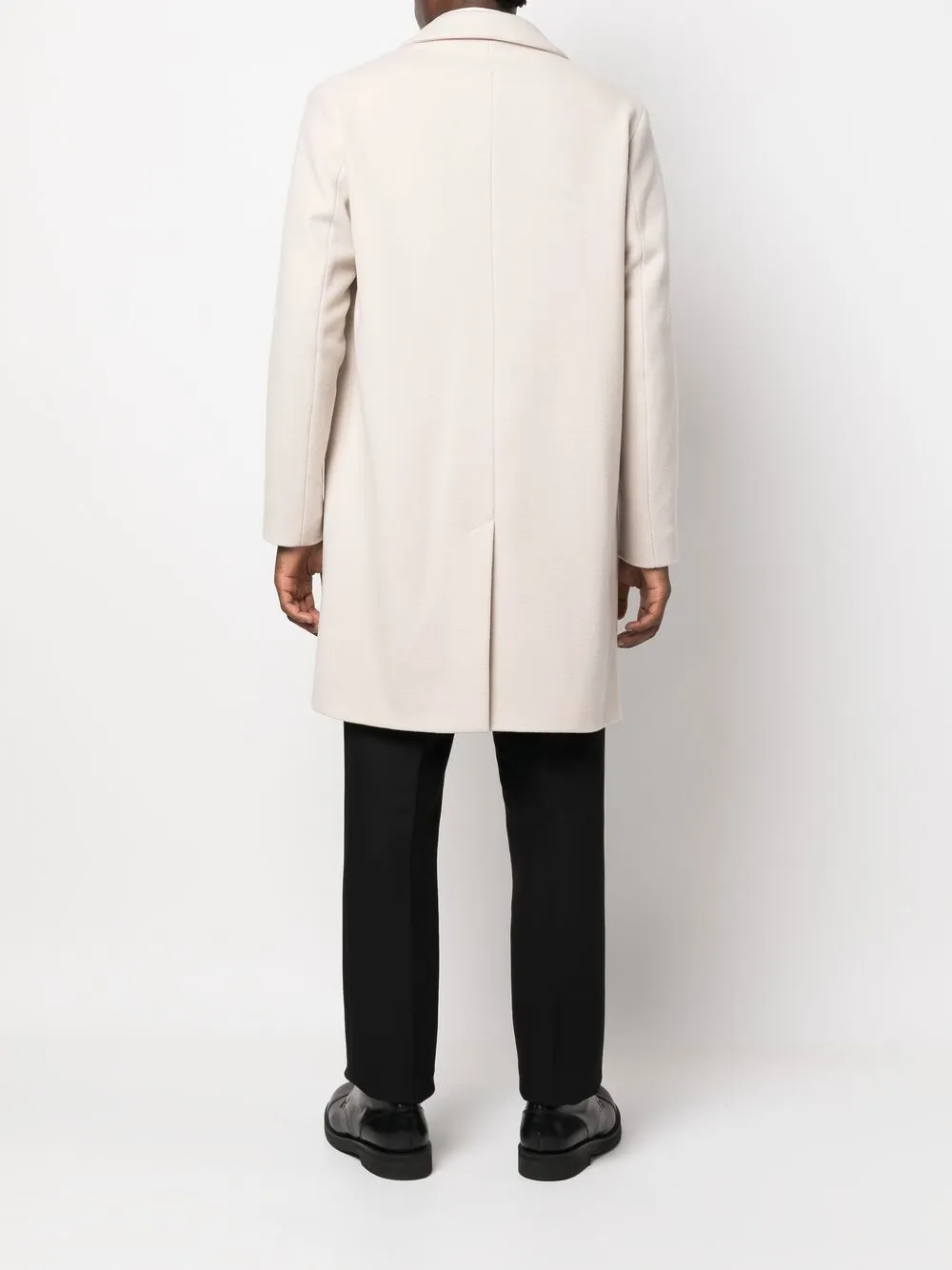 Herno Globe Coat Responsible Farming Wool In Neutrals