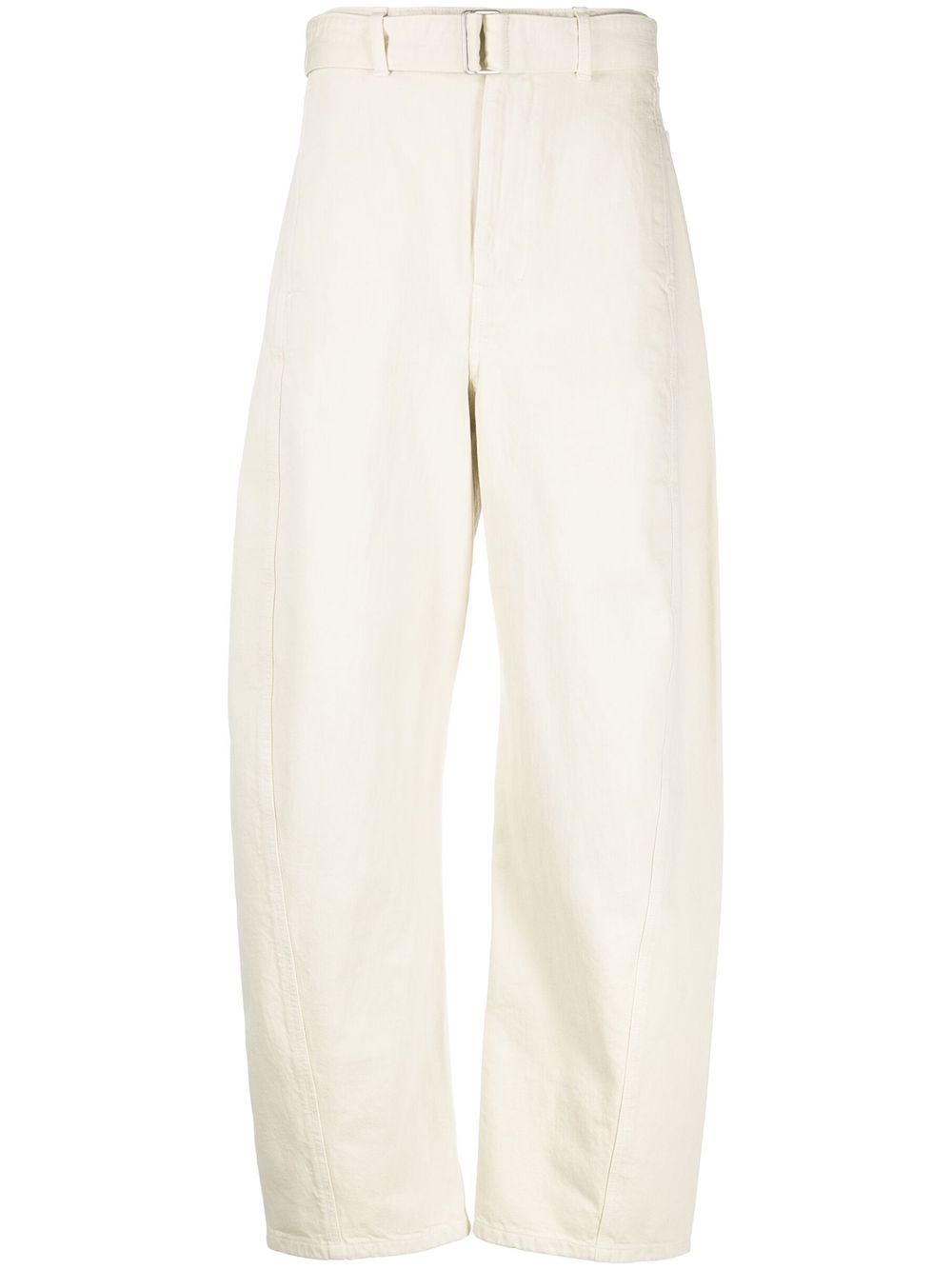 

Lemaire belted cotton straight trousers - Neutrals