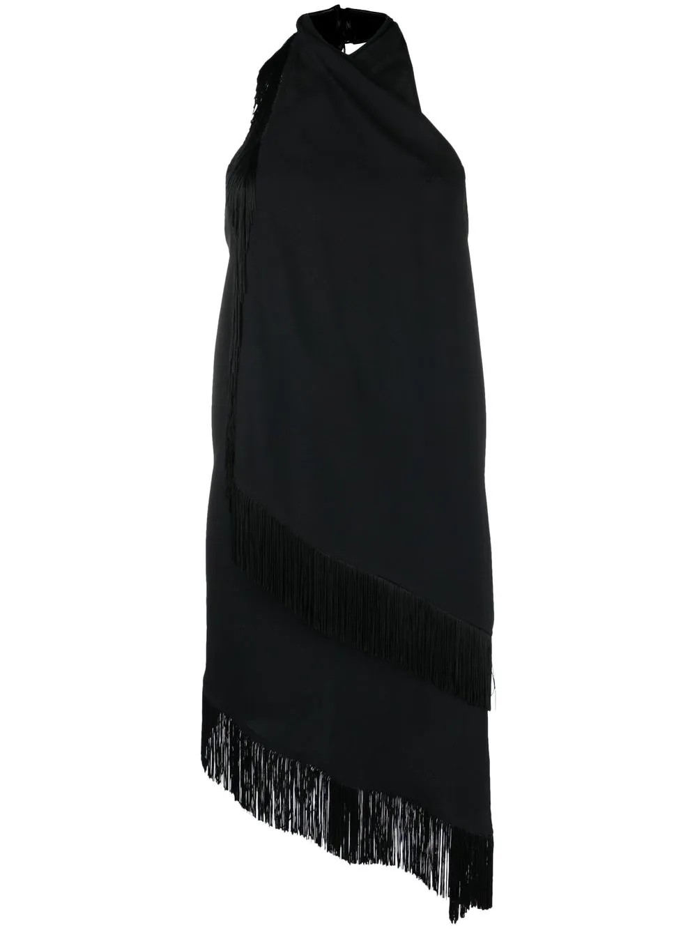 

Taller Marmo open-back fringed dress - Black