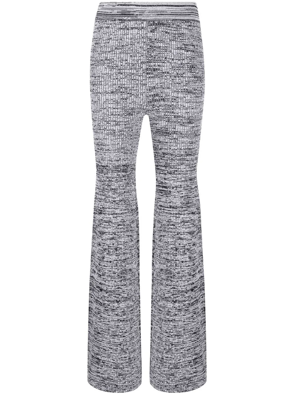 

REMAIN Soleima mélange-effect knitted trousers - Black