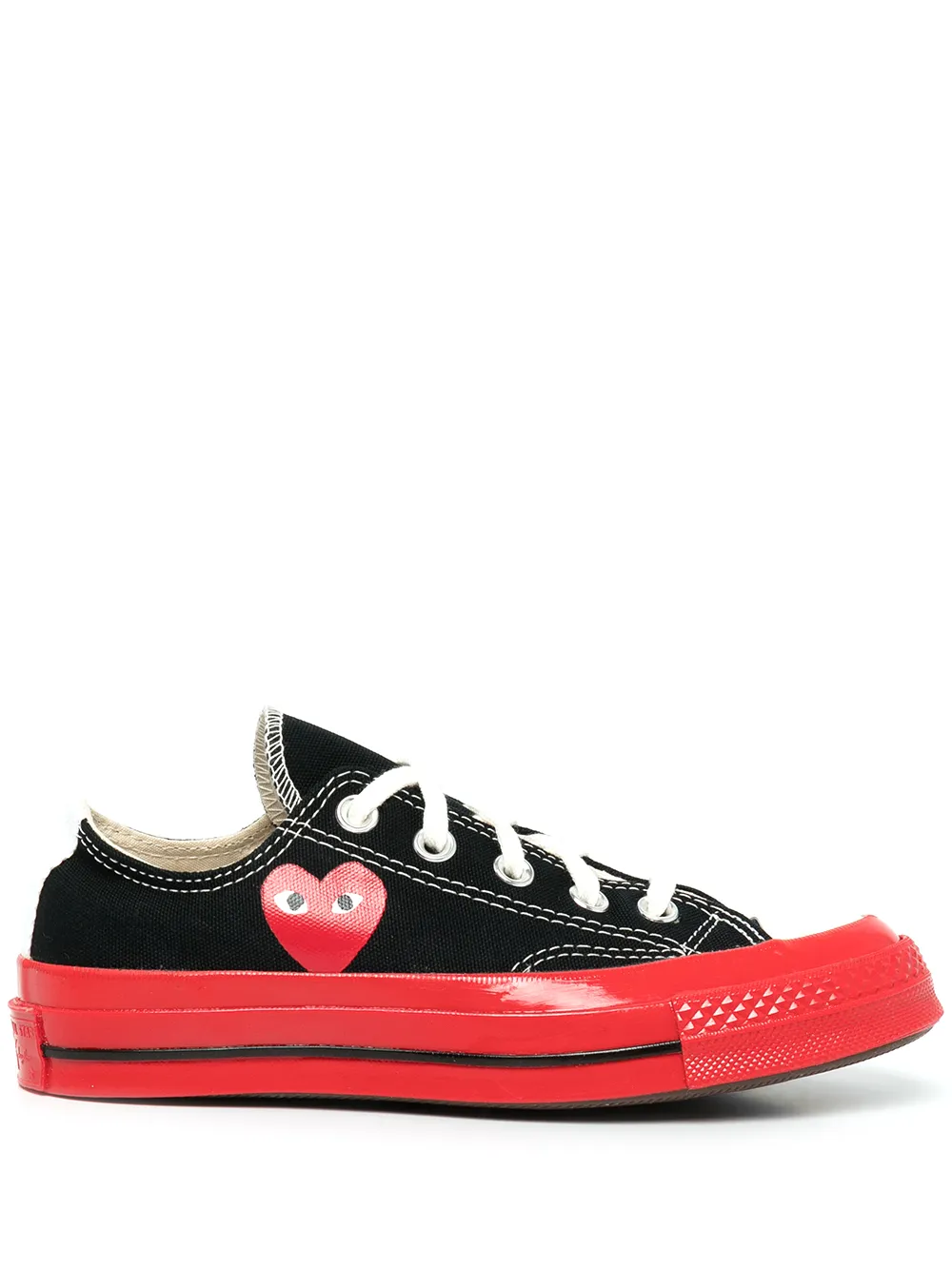 

Comme Des Garçons Play x Converse colour-block low-top sneakers - Black