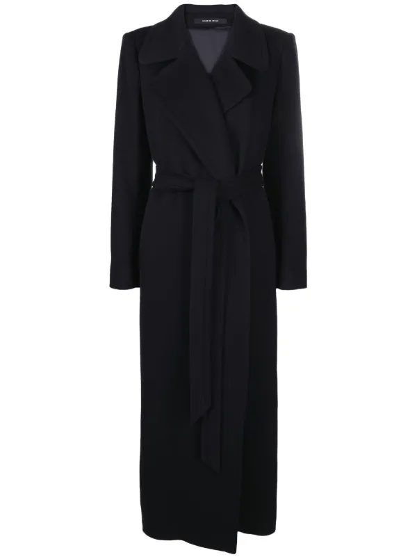 【美品】TAGLATOREロングコート　ベルテッドコート Tagliatore ベルテッド ロングコート | ブルー | FARFETCH JP