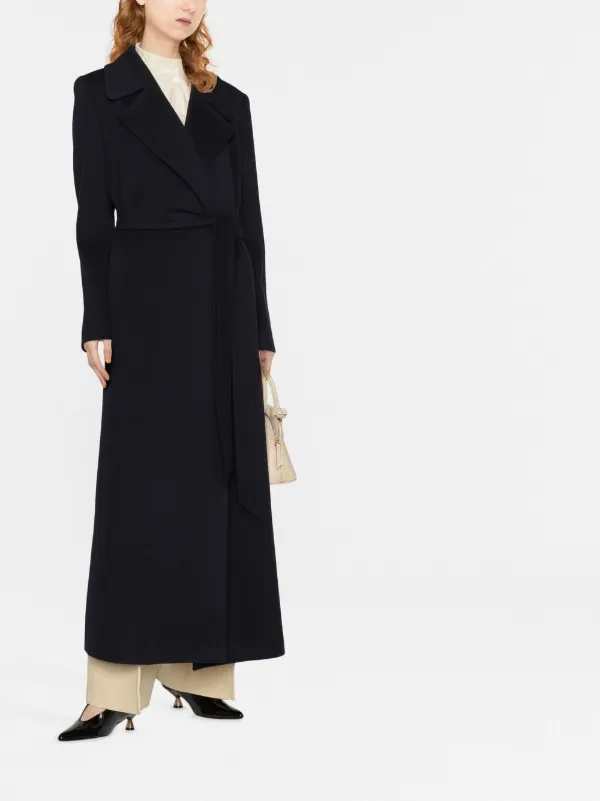 【美品】TAGLATOREロングコート　ベルテッドコート Tagliatore ベルテッド ロングコート | ブルー | FARFETCH JP