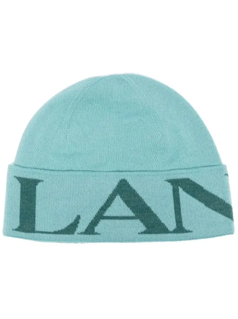 Lanvin intarsia-knit wool beanie