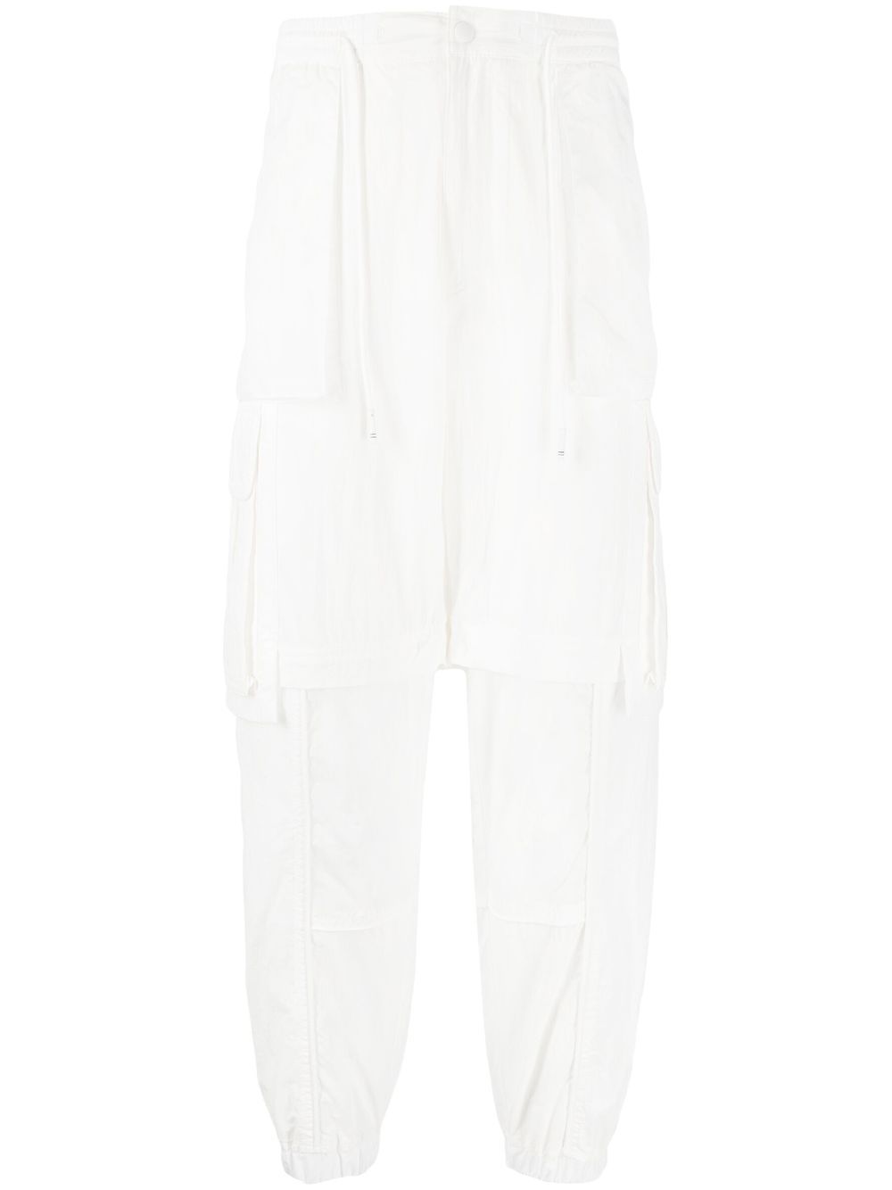 

SONGZIO panelled cargo trousers - White