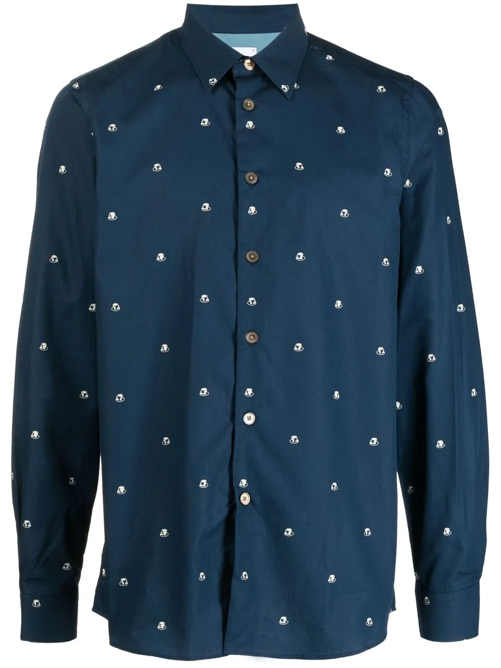 

PS Paul Smith graphic-print button-up shirt - Blue