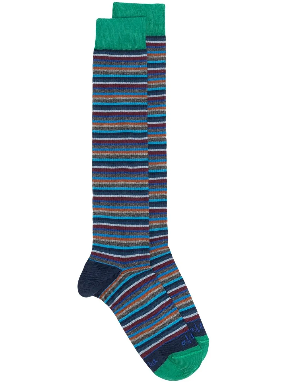 

Altea striped calf-length socks - Blue