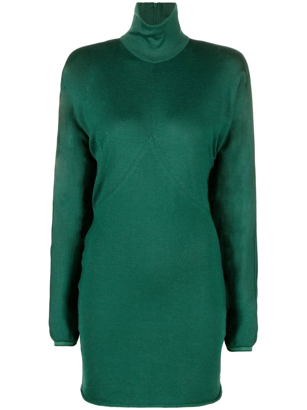 Philosophy Di Lorenzo Serafini draped-sleeve knitted dress - Green