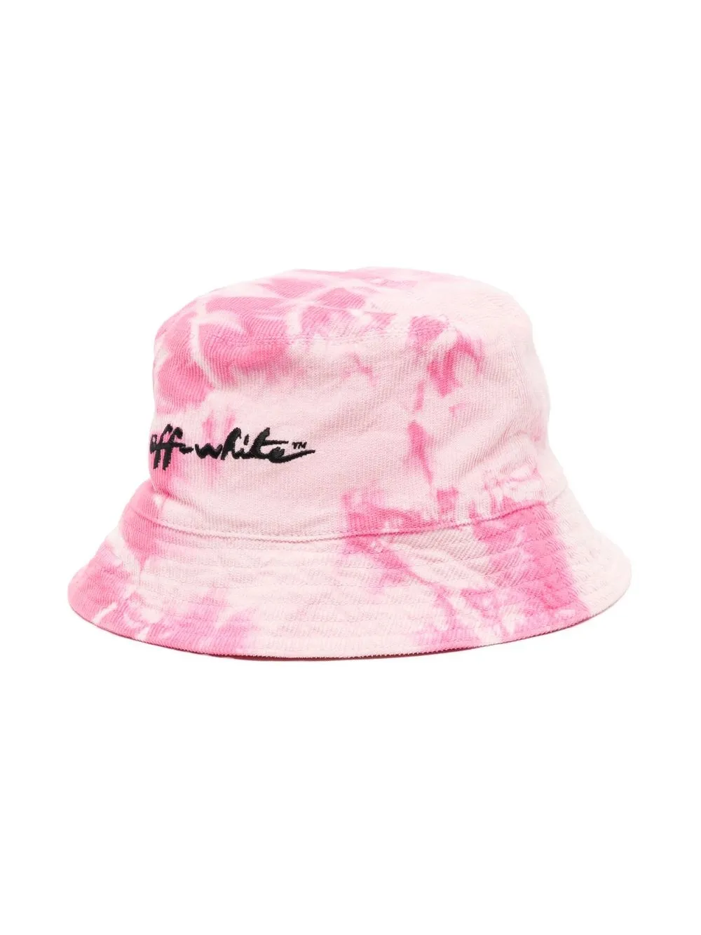 

Off-White Kids gorro de pescador con motivo tie-dye - Rosado