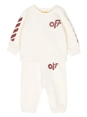 Off white stripe outlet red tracksuit