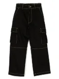 Off-White Kids multi-pocket cargo trousers - Black