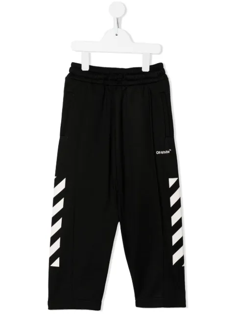 Off-White Kids pantalon de jogging à imprimé Off Helvetica