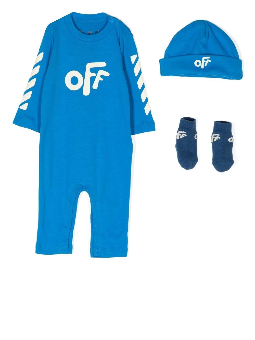 

Off-White Kids pijama con estampado gráfico - Azul