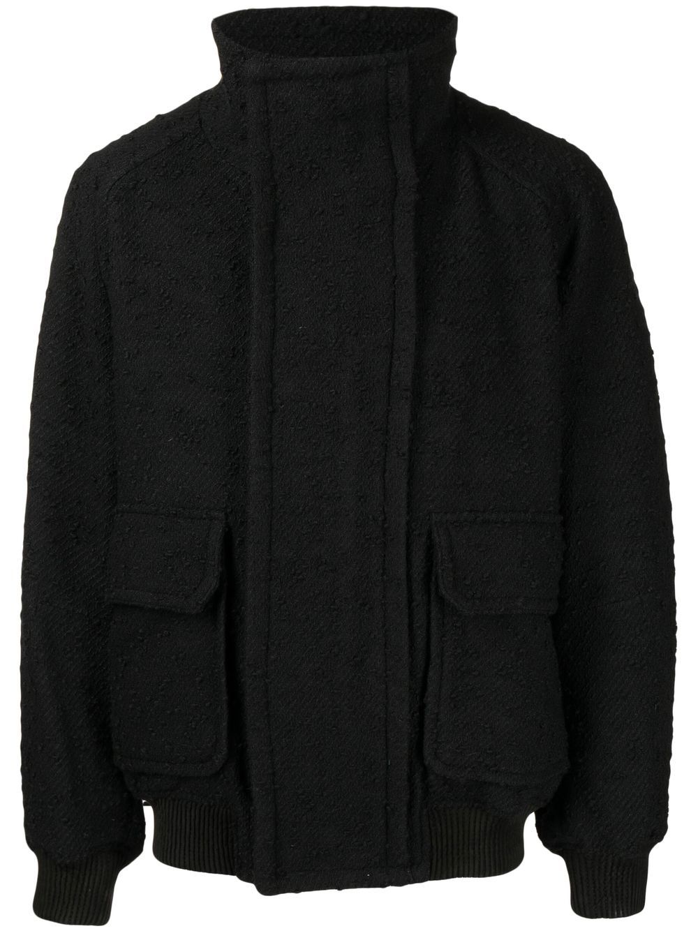 

SONGZIO textured bomber jacket - Black