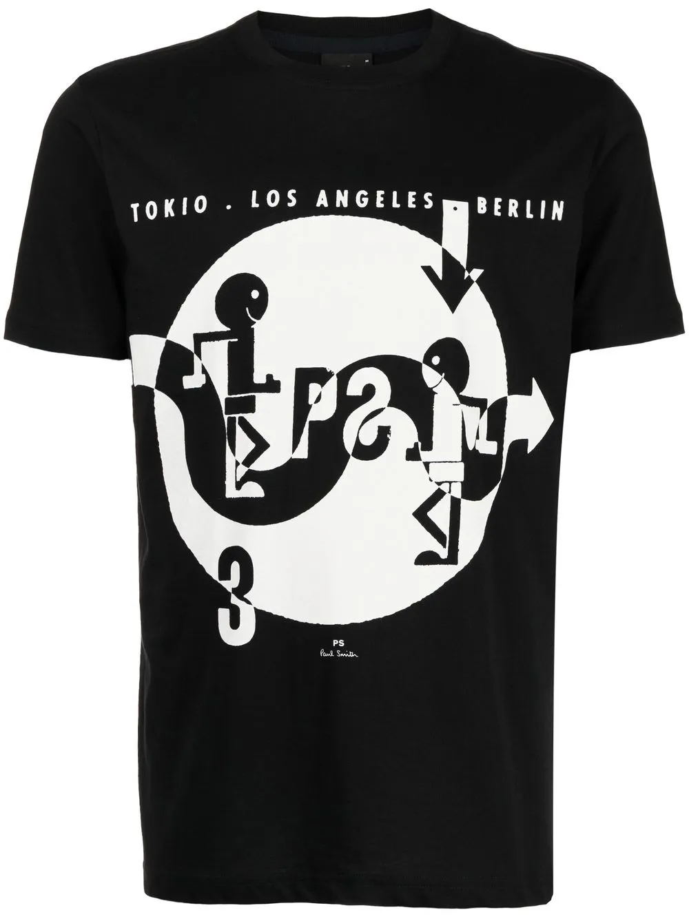 

PS Paul Smith playera con estampado gráfico - Negro