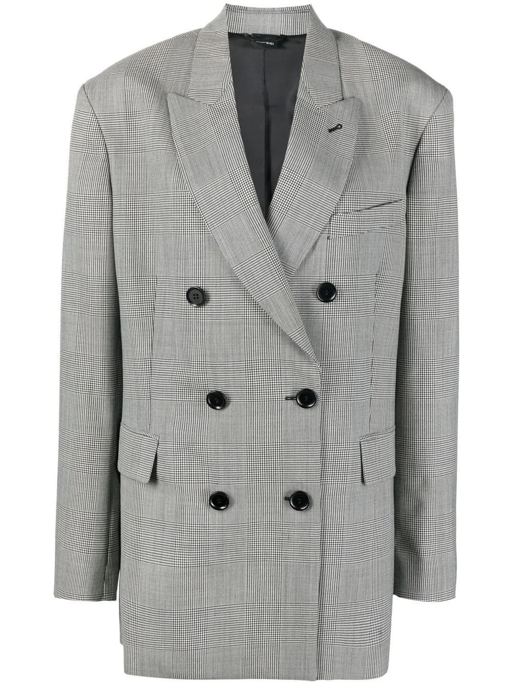 

ASPESI double-breasted wool blazer - Black