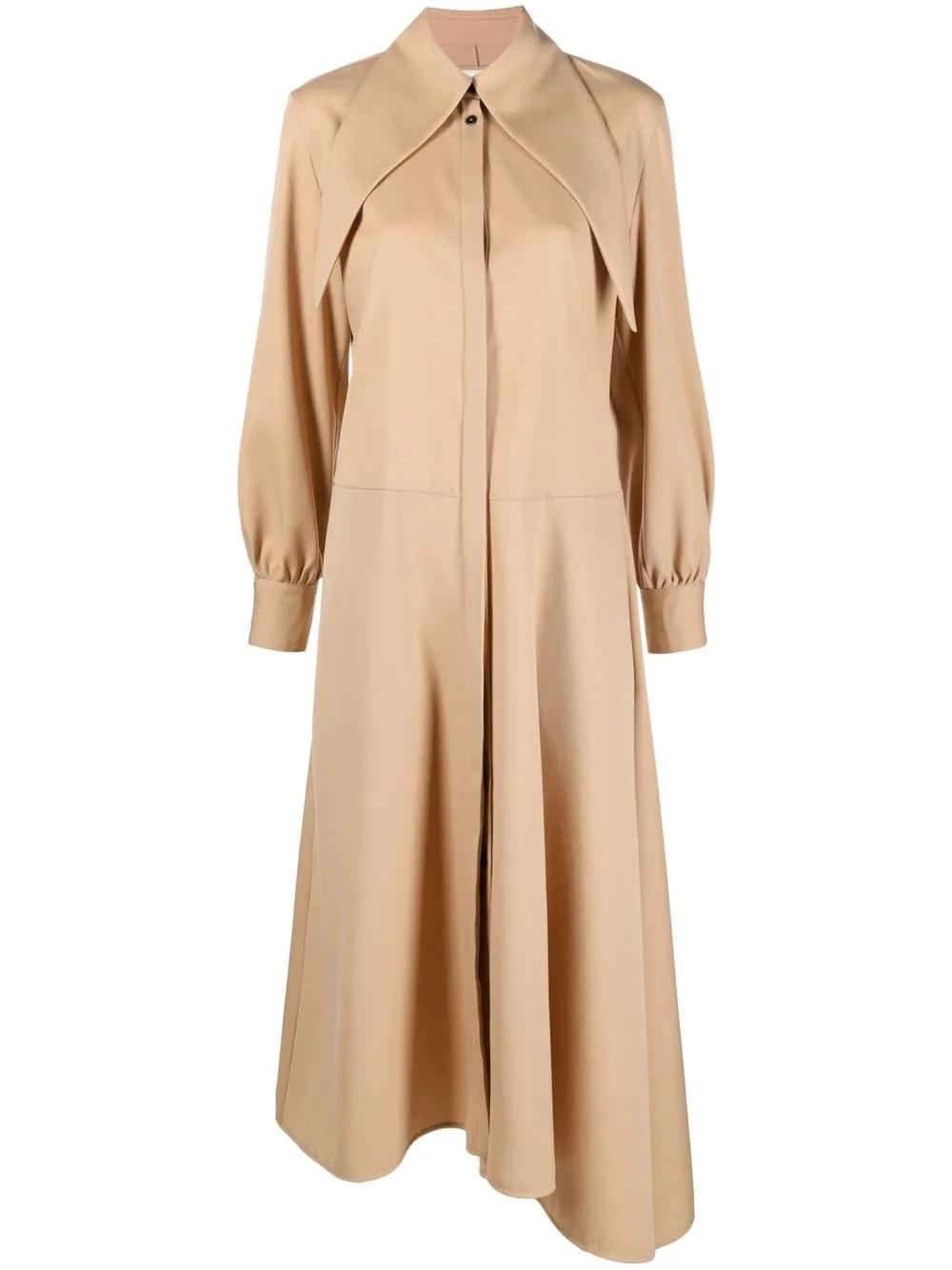 

Jil Sander vestido camisero con cuello oversize - Neutro