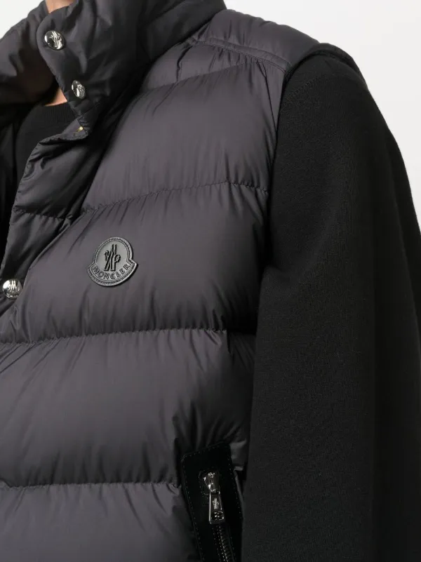 Moncler モンクレール ロゴパッチ ダウンベスト - FARFETCH