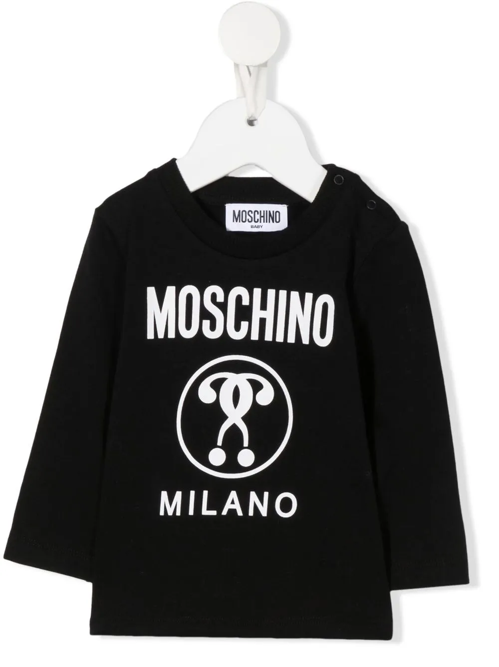 

Moschino Kids sudadera con logo estampado - Negro