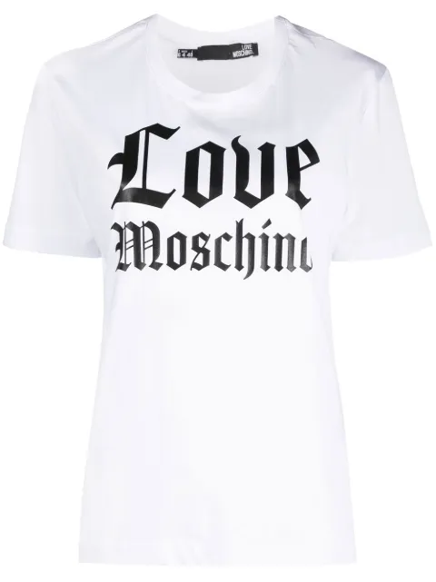 logo-print detail T-shirt