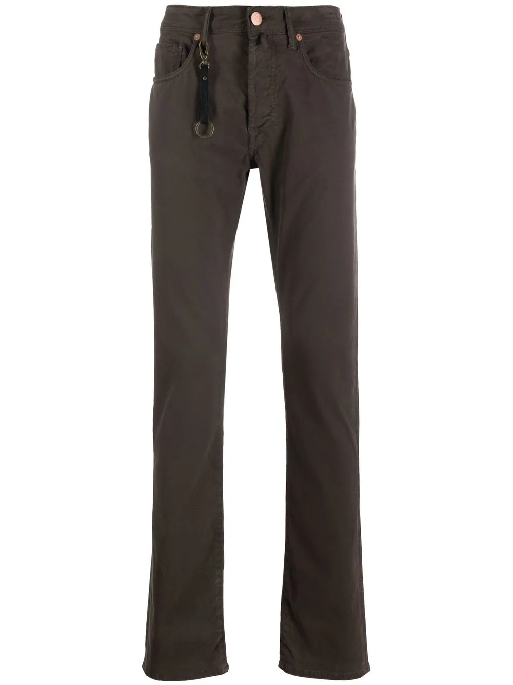 

Incotex mid-rise slim-cut jeans - Brown