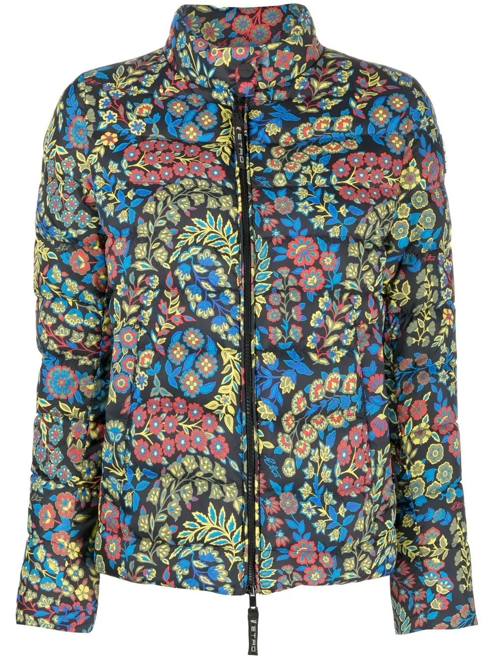 

ETRO floral zipped bomber jacket - Black