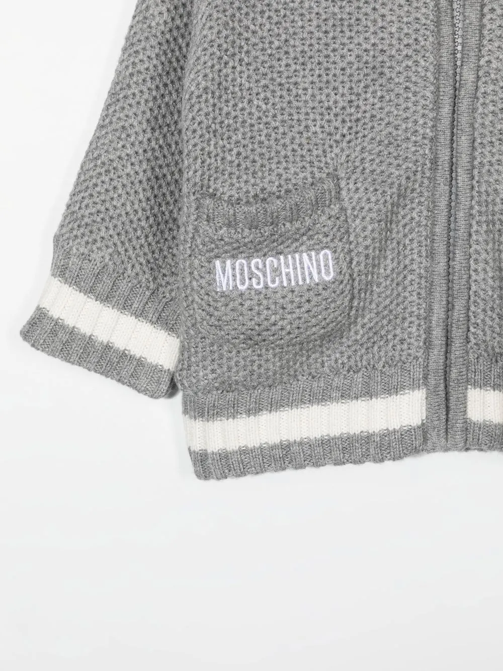 Teddy Bear-Hood Knitted Jacket