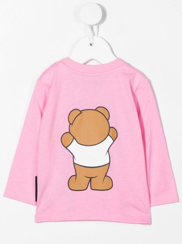 Moschino Kids モスキーノ・キッズ テディベア ロングTシャツ - Farfetch