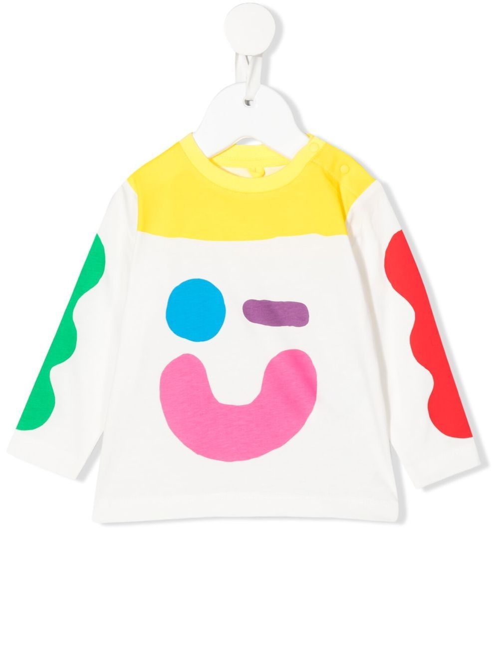 

Stella McCartney Kids playera manga larga con estampado gráfico - Neutro