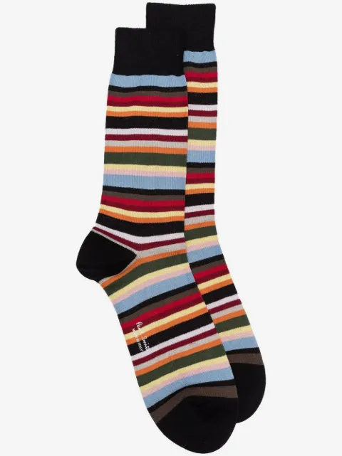 Paul Smith 大面积条纹针织袜