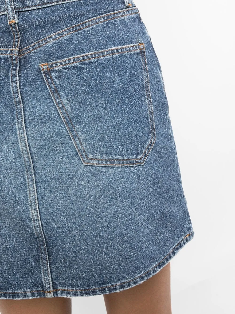 Chloé High-waist Denim Skirt In Blue