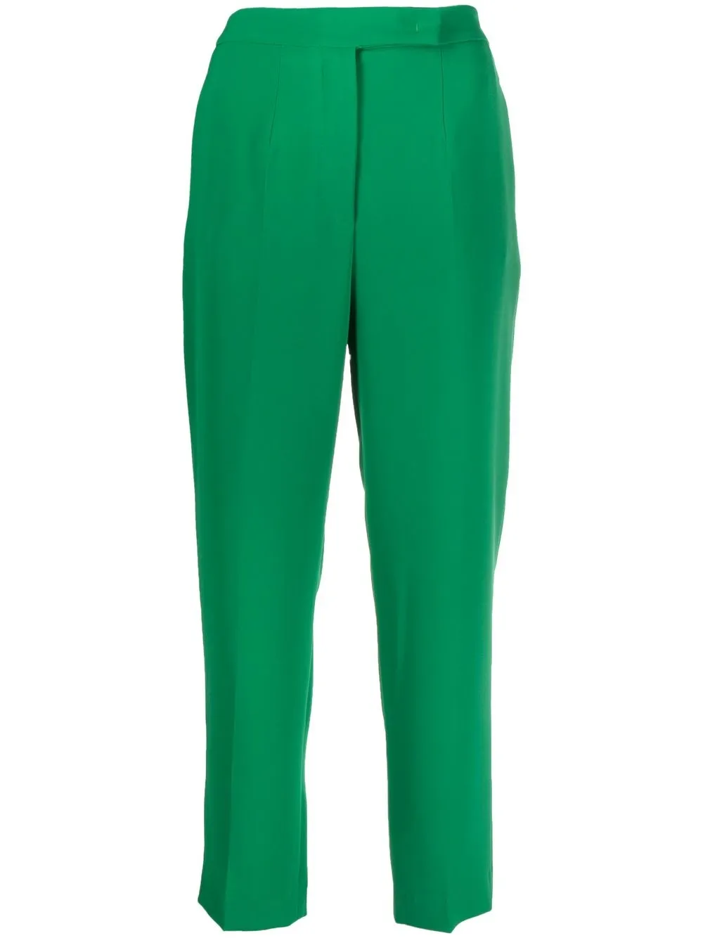 blanca vita pantalon droit pratolina à coupe crop - vert