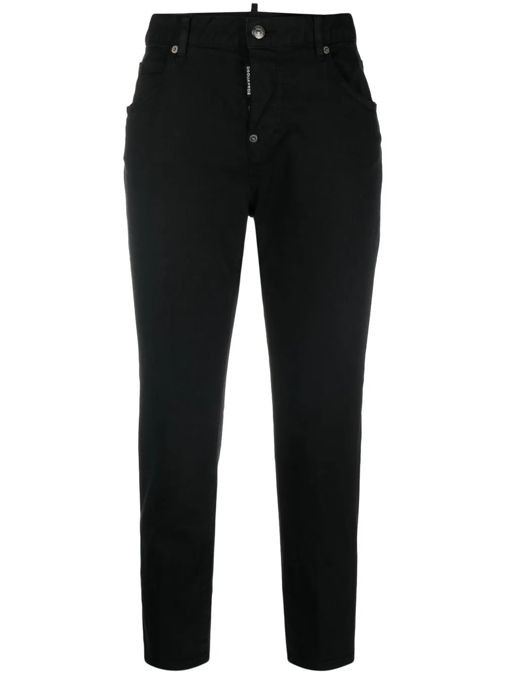 

Dsquared2 jeans capri con tiro medio - Negro