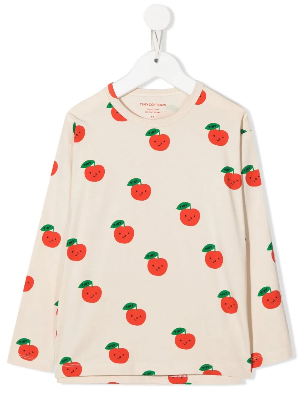 

Tiny Cottons playera con estampado Apples - Neutro