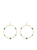 House of Meraki 18kt yellow gold Cailey emerald and diamond earrings - Green