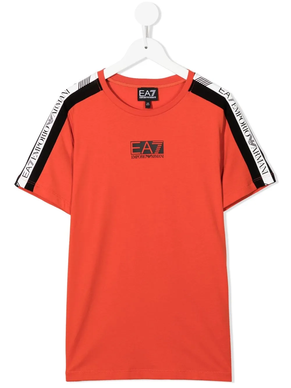 

Ea7 Emporio Armani playera con franja del logo - Naranja