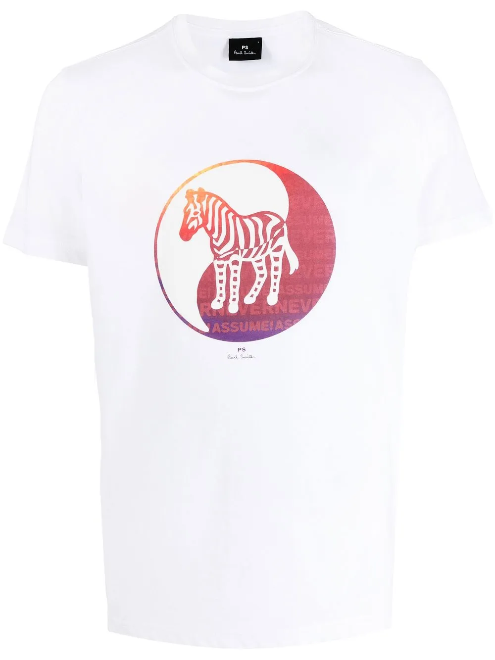 

PS Paul Smith zebra-print organic cotton T-shirt - White