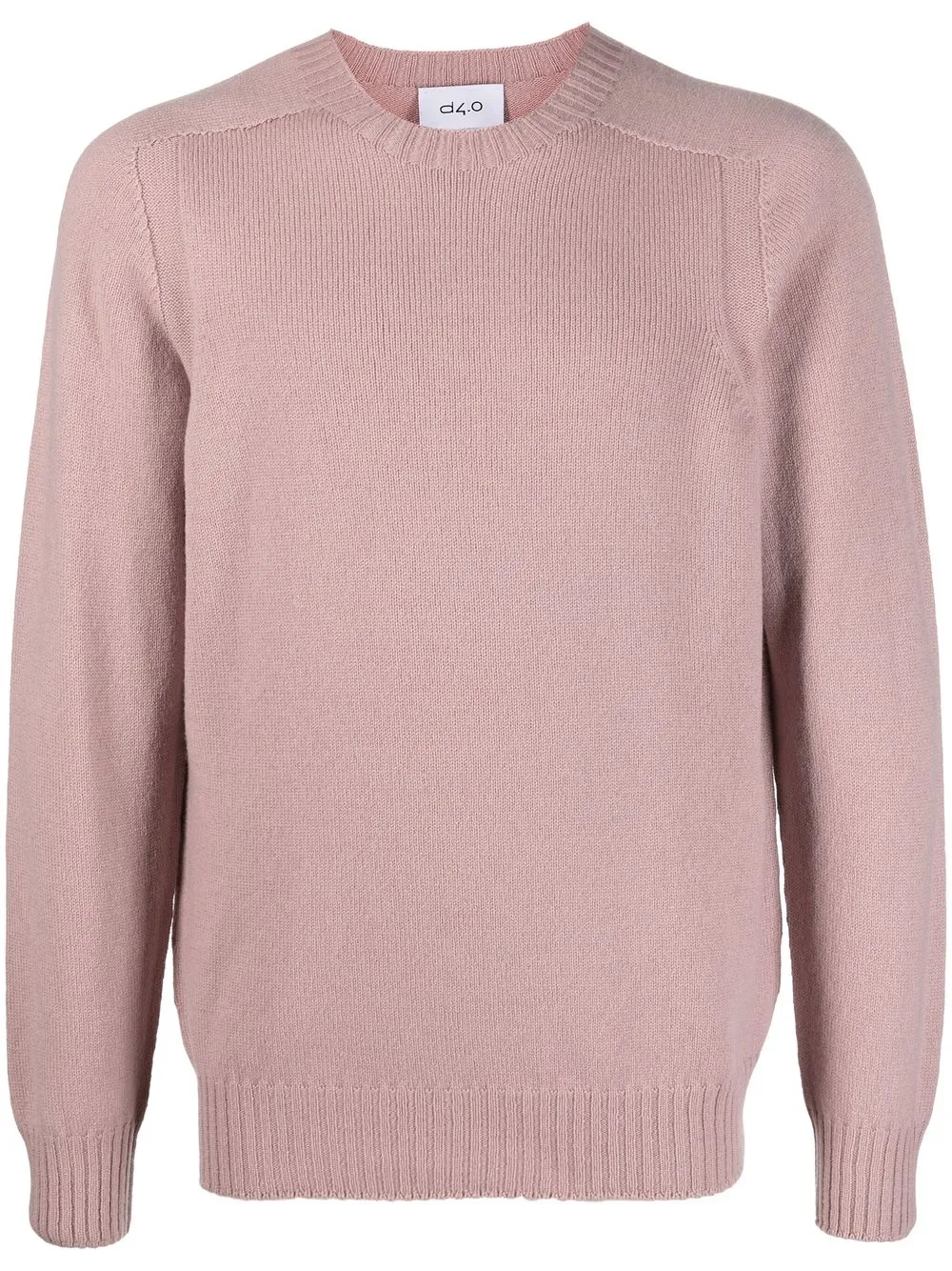 

D4.0 ribbed-trim virgin-wool jumper - Pink