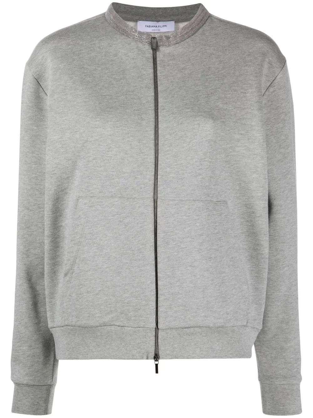 

Fabiana Filippi zip-fastening track jacket - Grey