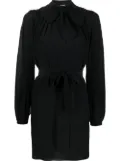 DSQUARED2 pussy-bow silk mini dress - Black