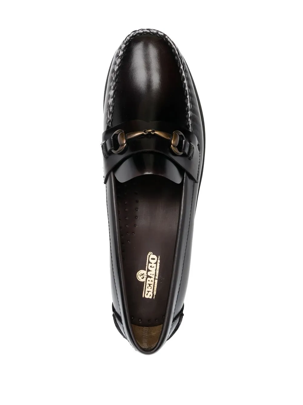SEBAGO ブラックレザー ローファー 良品USA製 セバコ（SEBAGO）レザーローファー 8.5