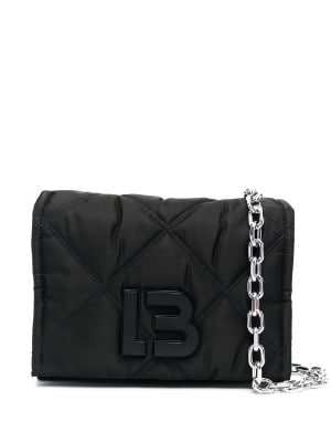 XS black padded nylon crossbody bag