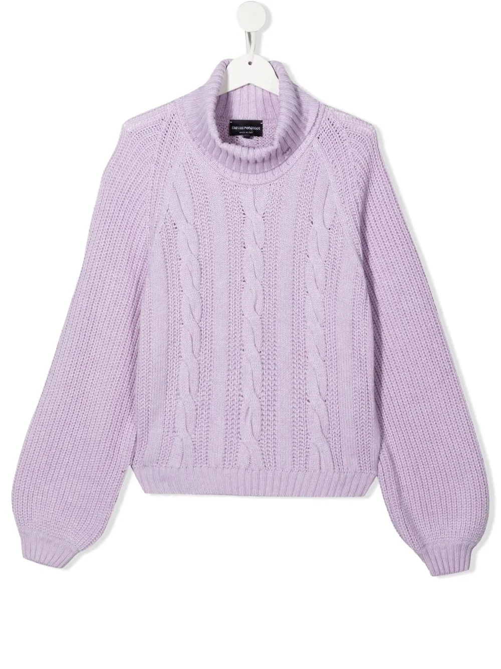 

Emporio Armani Kids suéter con cuello vuelto - Morado