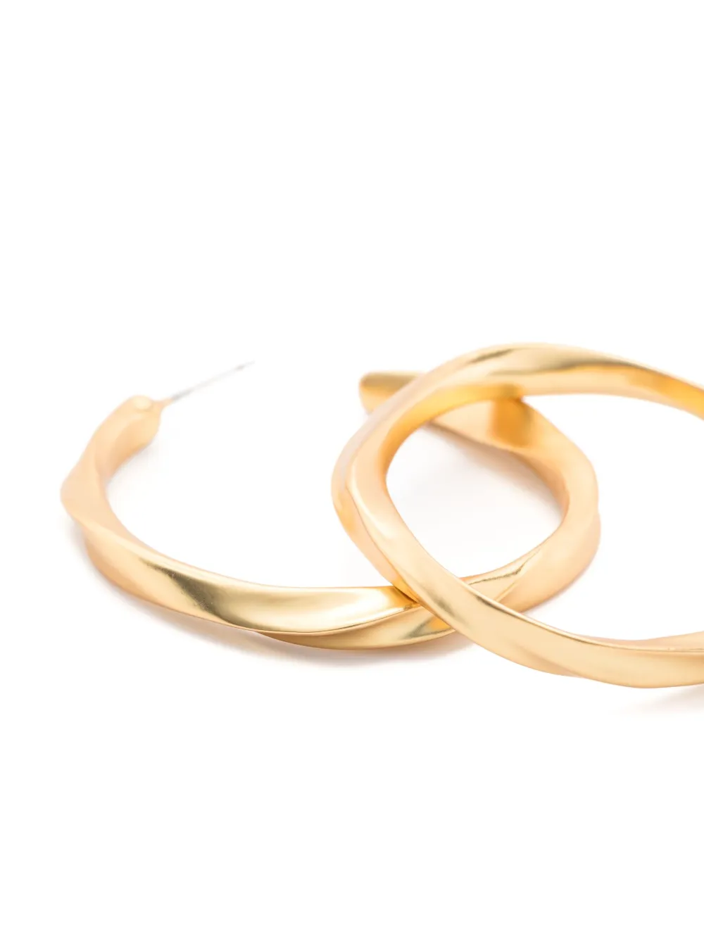 Bimba y Lola hammered hoop earrings | Image 2