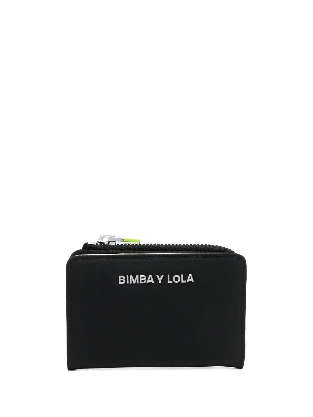 

Bimba y Lola cartera con placa del logo y cierre - Negro