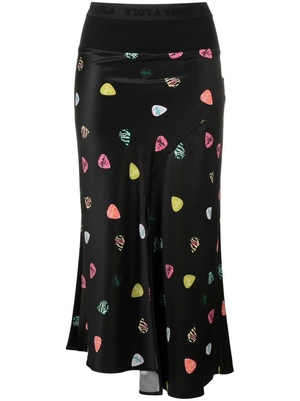 

Bimba y Lola falda midi Electric Bimba con motivo frontal - Negro