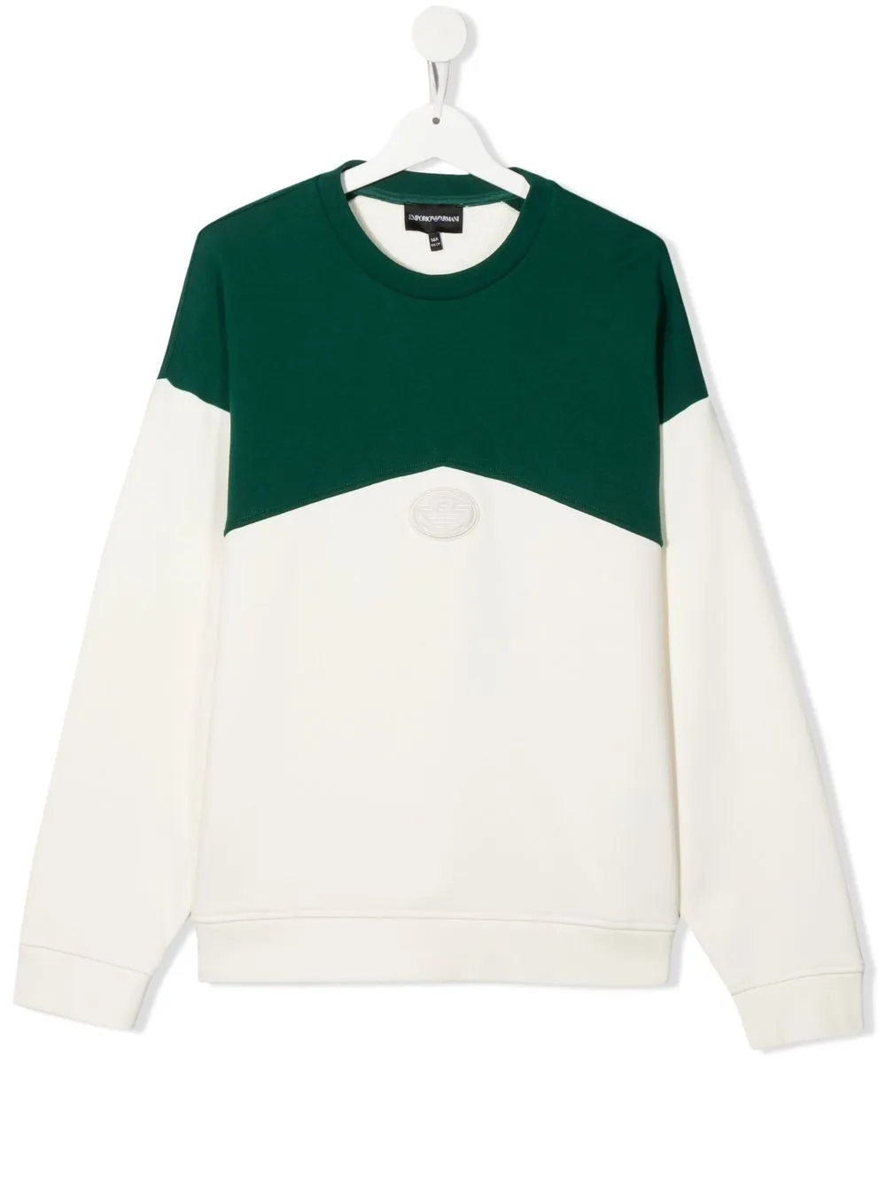 

Emporio Armani Kids sudadera con diseño color block - Verde