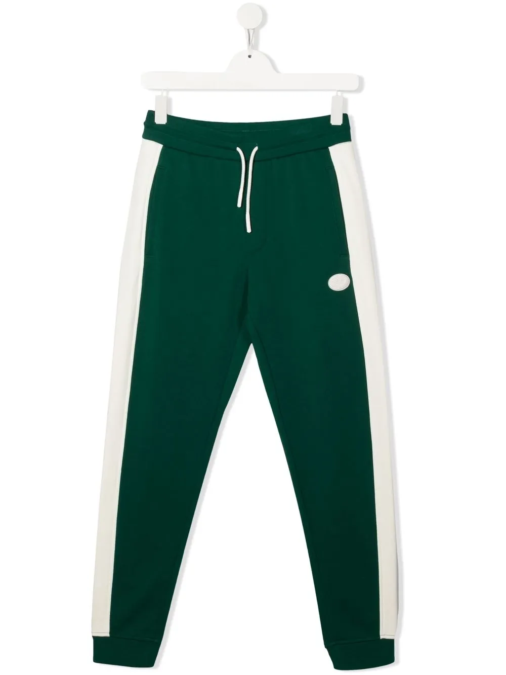 

Emporio Armani Kids pants con diseño color block - Verde